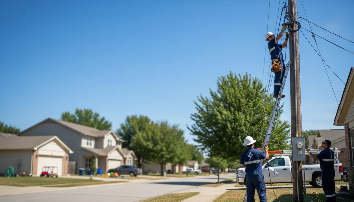 Residential electrician providing installation services in Freeport, TX